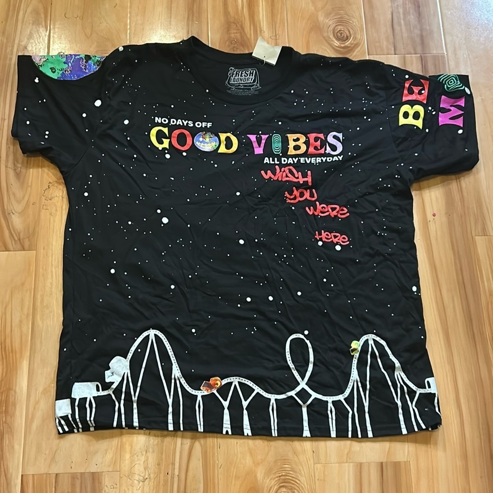 Fresh Laundry Men’s Good Vibes T shirt. Size 3XL. New